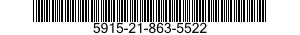 5915-21-863-5522 FILTER,BAND PASS 5915218635522 218635522