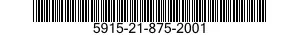 5915-21-875-2001 FILTER,BAND PASS 5915218752001 218752001