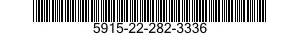 5915-22-282-3336 FILTER,RADIO FREQUENCY INTERFERENCE 5915222823336 222823336