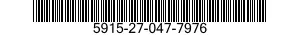 5915-27-047-7976 FILTER,RADIO FREQUENCY INTERFERENCE 5915270477976 270477976