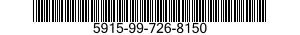 5915-99-726-8150 FUSE,CARTRIDGE 5915997268150 997268150