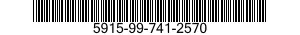 5915-99-741-2570 FILTER,RADIO FREQUENCY INTERFERENCE 5915997412570 997412570