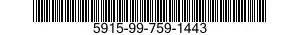 5915-99-759-1443 FILTER,RADIO FREQUENCY INTERFERENCE 5915997591443 997591443