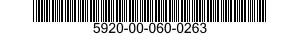 5920-00-060-0263  5920000600263 000600263