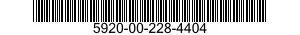 5920-00-228-4404 FUSEHOLDER,BLOCK 5920002284404 002284404