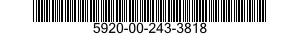 5920-00-243-3818  5920002433818 002433818