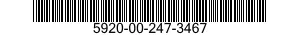 5920-00-247-3467 FUSE LINK,ELECTRICAL 5920002473467 002473467