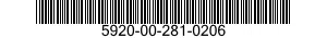 5920-00-281-0206  5920002810206 002810206