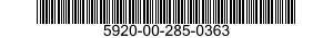 5920-00-285-0363  5920002850363 002850363