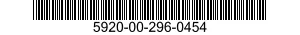 5920-00-296-0454 FUSE,CARTRIDGE 5920002960454 002960454