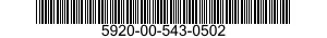 5920-00-543-0502  5920005430502 005430502