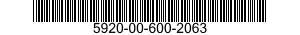 5920-00-600-2063  5920006002063 006002063