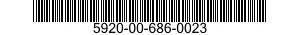 5920-00-686-0023  5920006860023 006860023