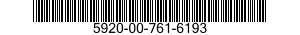 5920-00-761-6193  5920007616193 007616193