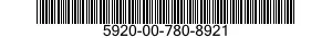 5920-00-780-8921  5920007808921 007808921