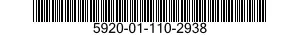 5920-01-110-2938  5920011102938 011102938