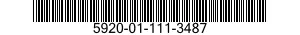 5920-01-111-3487  5920011113487 011113487