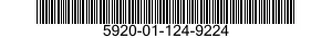 5920-01-124-9224 FUSE,CARTRIDGE 5920011249224 011249224