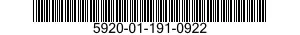 5920-01-191-0922  5920011910922 011910922
