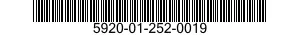 5920-01-252-0019  5920012520019 012520019