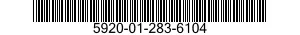 5920-01-283-6104 FUSE,CARTRIDGE 5920012836104 012836104