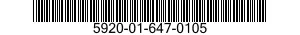 5920-01-647-0105 FUSEHOLDER,BLOCK 5920016470105 016470105