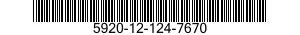 5920-12-124-7670 FUSE,CARTRIDGE 5920121247670 121247670