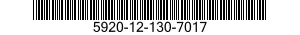 5920-12-130-7017 FUSE,CARTRIDGE 5920121307017 121307017