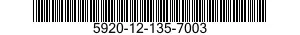 5920-12-135-7003 FUSE,CARTRIDGE 5920121357003 121357003
