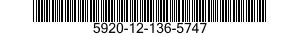 5920-12-136-5747 FUSE,CARTRIDGE 5920121365747 121365747