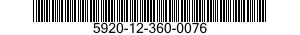 5920-12-360-0076 RETAINER,FUSE 5920123600076 123600076