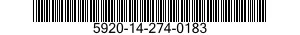 5920-14-274-0183  5920142740183 142740183