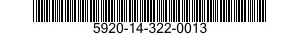 5920-14-322-0013 FUSEHOLDER,BLOCK 5920143220013 143220013