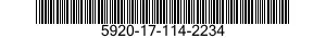 5920-17-114-2234 FUSE,CARTRIDGE 5920171142234 171142234