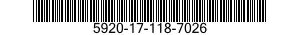 5920-17-118-7026 FUSE,CARTRIDGE 5920171187026 171187026