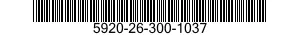 5920-26-300-1037 FUSE,CARTRIDGE 5920263001037 263001037