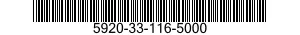 5920-33-116-5000 FUSE,CARTRIDGE 5920331165000 331165000