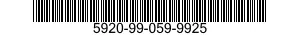 5920-99-059-9925 PLATE,INSTRUCTION 5920990599925 990599925