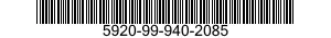 5920-99-940-2085 FUSE,CARTRIDGE 5920999402085 999402085