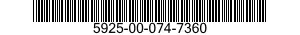 5925-00-074-7360  5925000747360 000747360