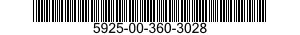 5925-00-360-3028  5925003603028 003603028