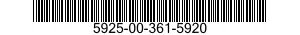 5925-00-361-5920  5925003615920 003615920