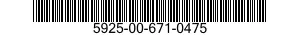5925-00-671-0475  5925006710475 006710475