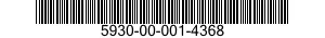 5930-00-001-4368 SWITCH,TOGGLE 5930000014368 000014368