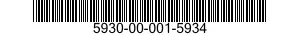 5930-00-001-5934 SWITCH,LEVER 5930000015934 000015934