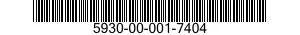 5930-00-001-7404 SWITCH,TOGGLE 5930000017404 000017404