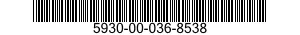 5930-00-036-8538 SWITCH,ROTARY 5930000368538 000368538