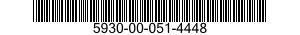 5930-00-051-4448 SWITCH,TOGGLE 5930000514448 000514448