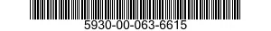 5930-00-063-6615 SWITCH,LEVER 5930000636615 000636615
