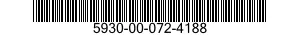 5930-00-072-4188 SWITCH,ROTARY 5930000724188 000724188